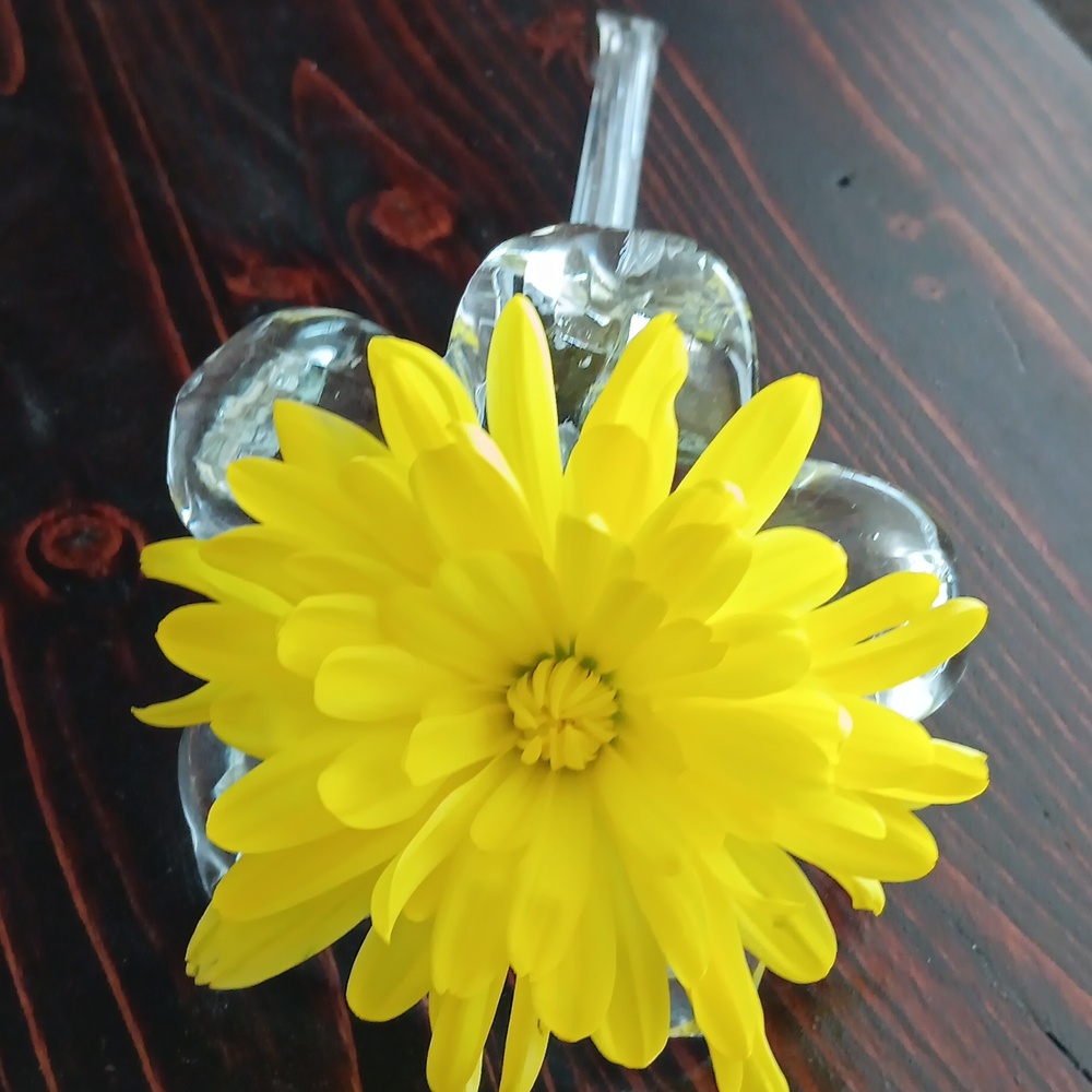 Blown Glass Art Flower Lily bud vase pk#3 - Picture 1 of 7